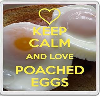 Keep Calm and Love Poached Eggs - Large Square Acrylic Coaster