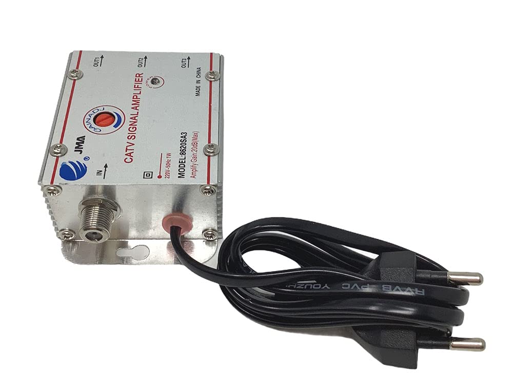 Vetrineinrete® Sdoppiatore e amplificatore segnale televisivo tv 1 ingresso 3 uscite per antenna digitale terrestre 1 in 3 out G3