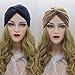 2 Piezas Pañuelos Gorros de Dormir Turbante para Mujer Algodón Elástico Pañuelos...