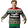 GEEKSOUTFIT Funny Chaos Coordinator Christmas Sweatshirt,Ugly Xmas Fuzzy Fleece Pullover,Holiday Ugly Sweater for Men Women