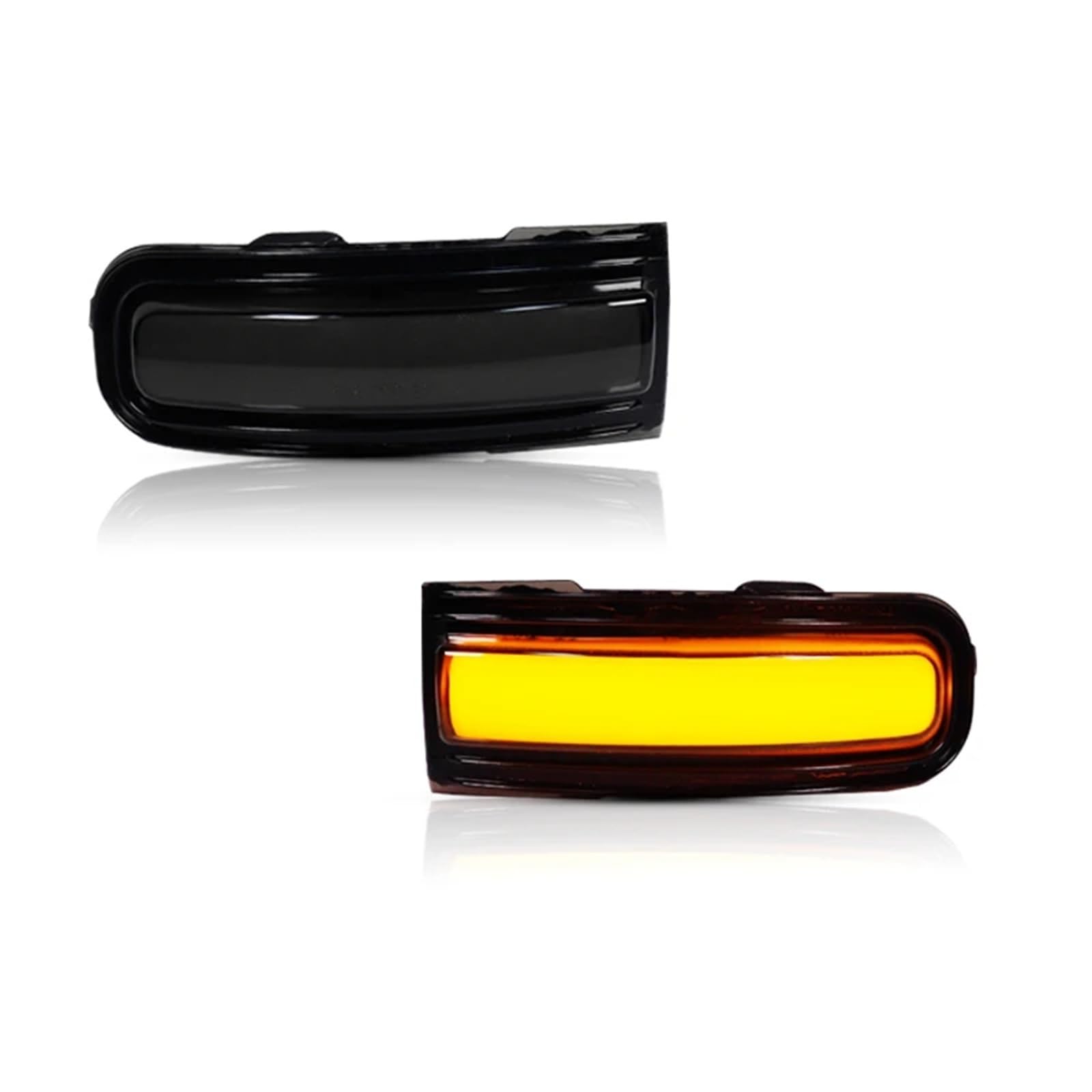 FFOCCO Intermitentes Dinamicos LED Para Jeep Para Renega 2015-2022 Ámbar Amarillo Secuencial Flash Espejo Retrovisor Señal Giro Intermitente Montaje Luz 12V