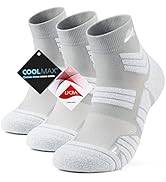 Athletic Running Sports Socks Coolmax Moisture Wicking Seamless Socks 3Pairs