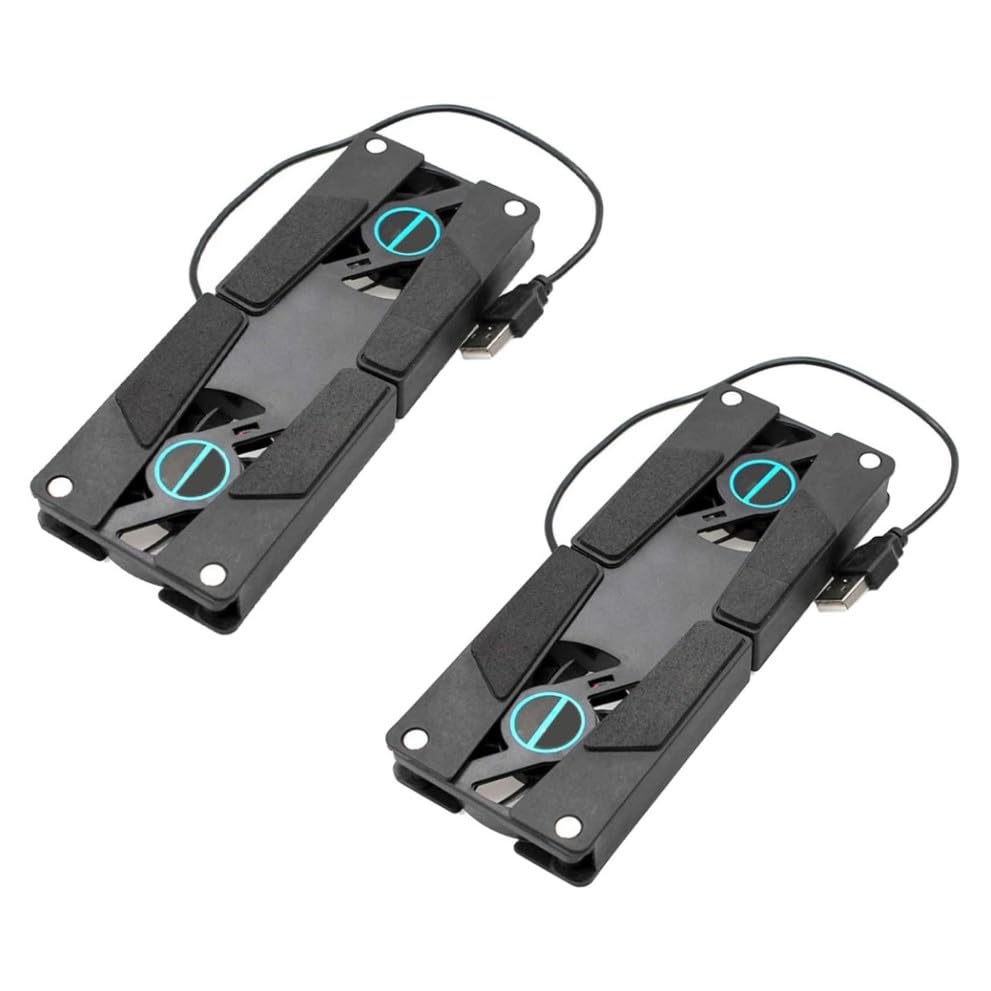 Base de refrigeración portátil para evitar sobrecalentamiento del ordenador soporte pack de 2
