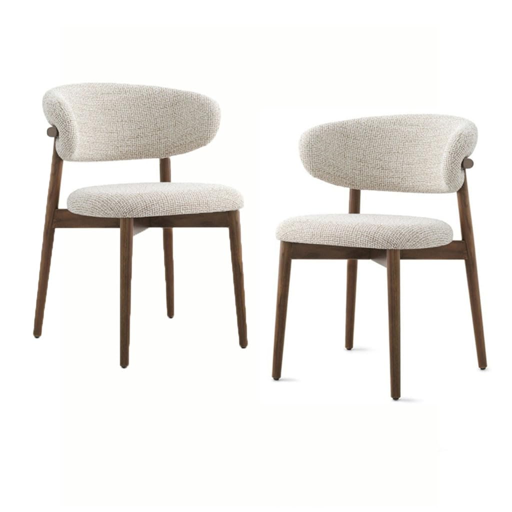 Sillas de comedor beige para tocador moderno o mesa de cocina acogedora