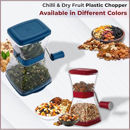 Image of Manual Chilli Cutter for Effortless Chopping Vegetables & Fruits Slicing & Dicing for Onion, Potato & Tomato | Chopping Cutting Set for Daily Use (Maroon)