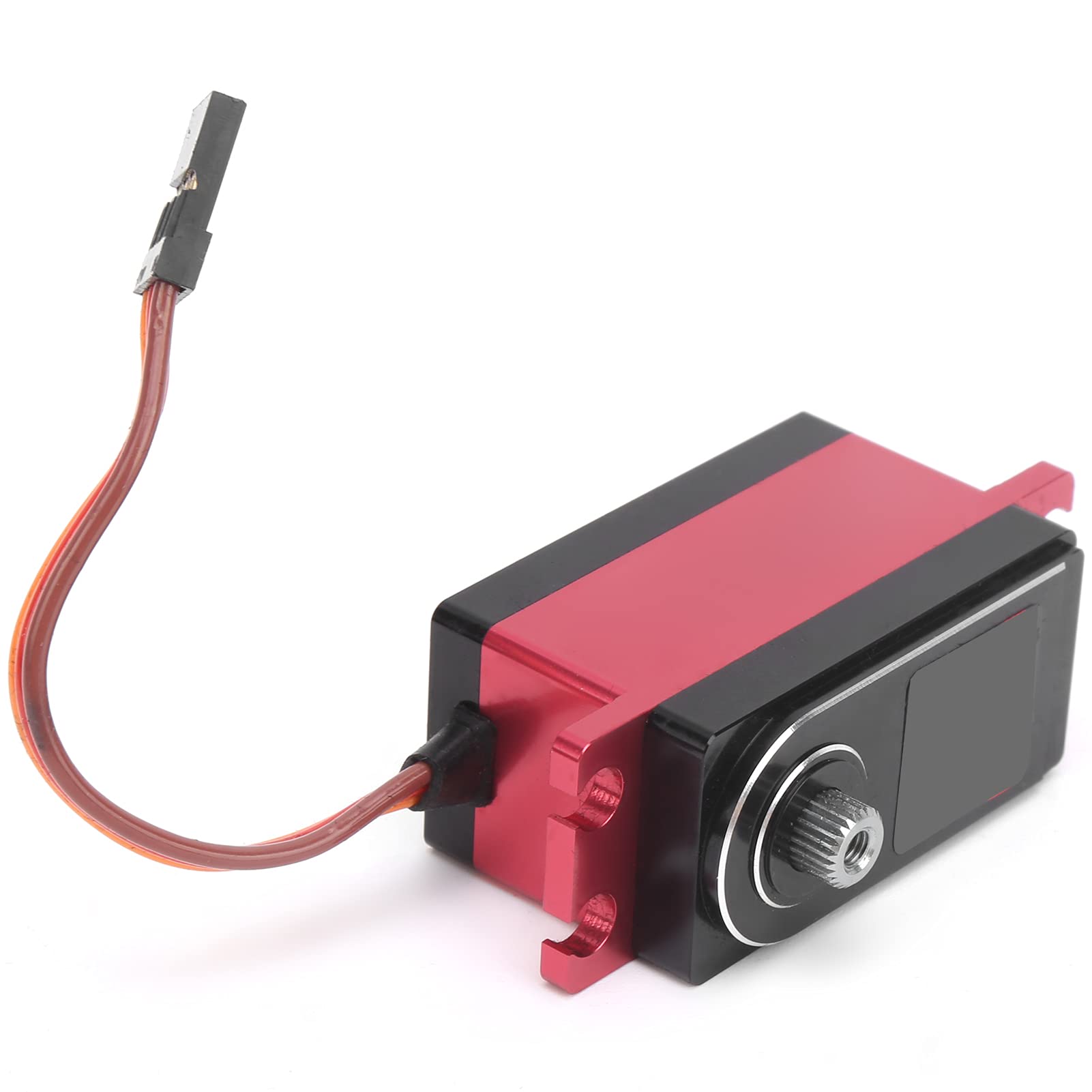 L - 12HV 12KG Set di servi digitali, servo RC ad alta coppia per auto RC 1/10, alloggiamento in metallo CNC con ingranaggi in titanio, include bracci del servo e accessori di