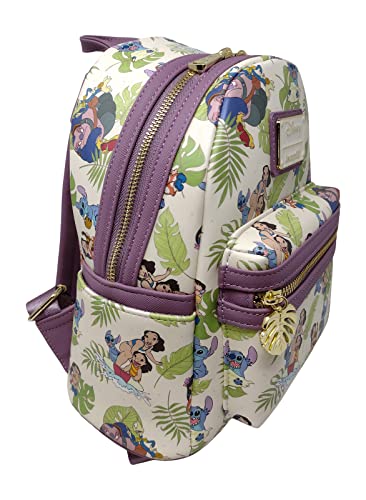 Loungefly Disney Lilo and Stitch Allover Print Womens Double Strap Shoulder Bag Purse3