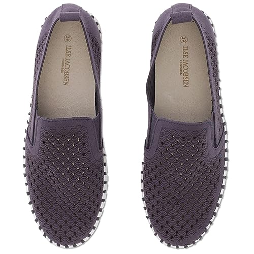 Image of Ilse Jacobsen HORNBAEK Women's Tulip Slip-On Flat | Elastic Side Panels | Lightweight Flexible Comfort.