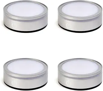 Museum-Grade Crystal Lighting Base - USB/Battery Touch Control Set of 4