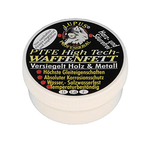 LUPUS Grasa profesional de teflón para armas de madera y metal (varios tamaños) (20 gramos)