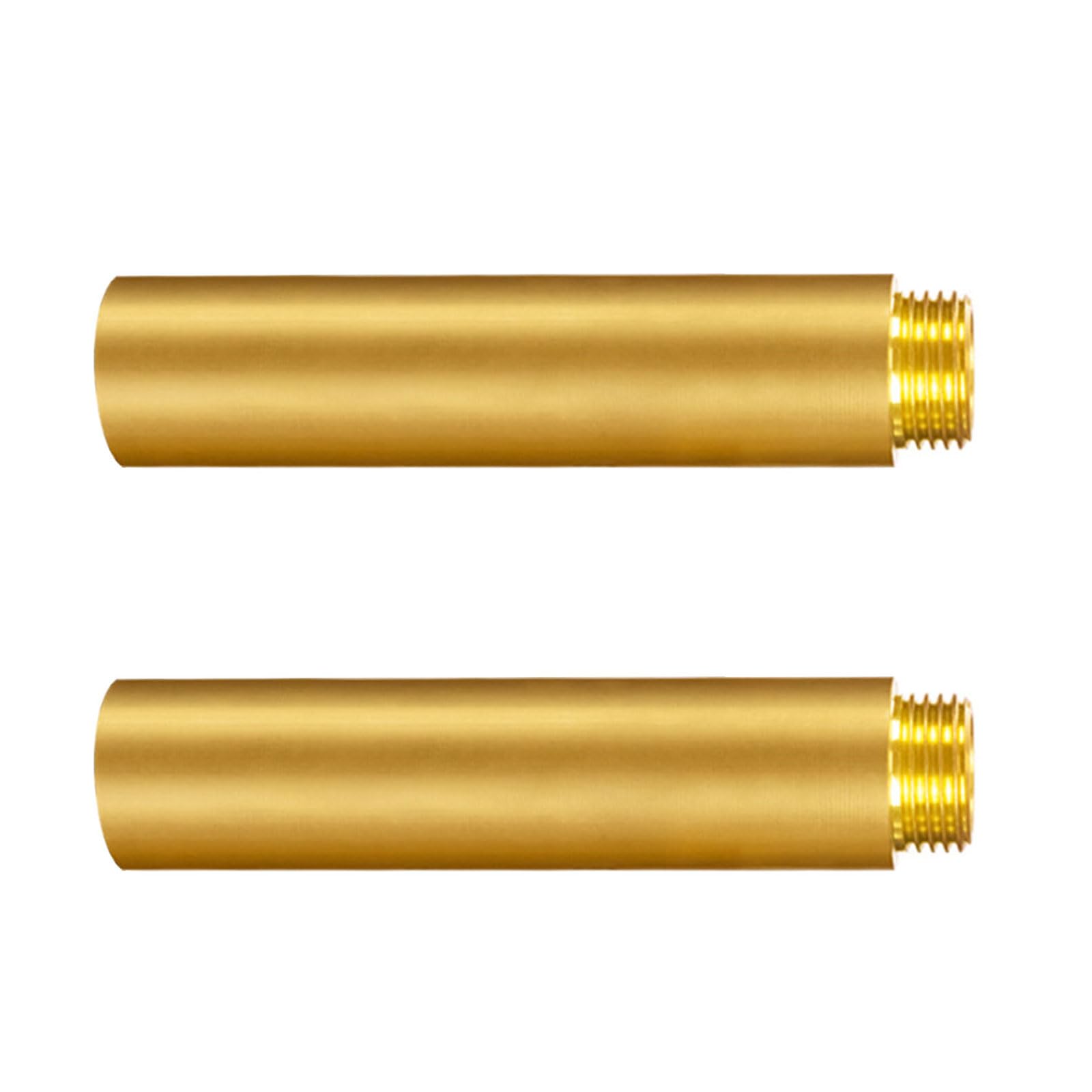 2pcs Brass 1 / 2inch Tap Extension Brass 1 / 2inch Hose Extension Plumbing Adapter Upgrades for Heating & Drinking Pipe Connector