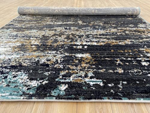Image of 3 x 5 Feet Modern Carpet for Living Room | Non-Fade Soft Floor Rug for Hall & Bedroom | Easy Clean & Non-Slip Backing