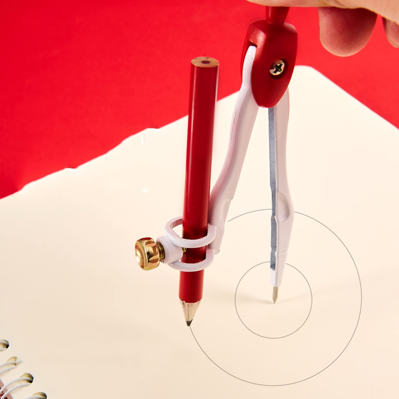 SwePer Professionelles Kompass-Geometrie-Set Mathe-Werkzeug-Set mit Zirkel, Winkelmesser, Bleistift, Radiergummi, Dreieck, Mathe-Set mit Aufbewahrungsbox for Zeichnen, Messwerkzeug, Geometrie-Set