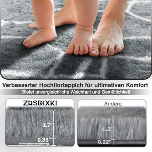 Tapis de salon lavable et antidérapant, grand format 160 x 230 cm - 3