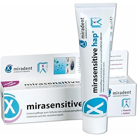 Miradent Toothpaste Mirasensitive hap+ for Sensitive Teeth 50ml Tube by Miradent Cover