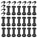TIMESETL 20pcs piedino per mobili piedino per piedino regolabile 100-125 mm per piedistallo per mobili da cucina o bagno, piedini per mobili regolabili in plastica con clip di fissaggio per zoccolo
