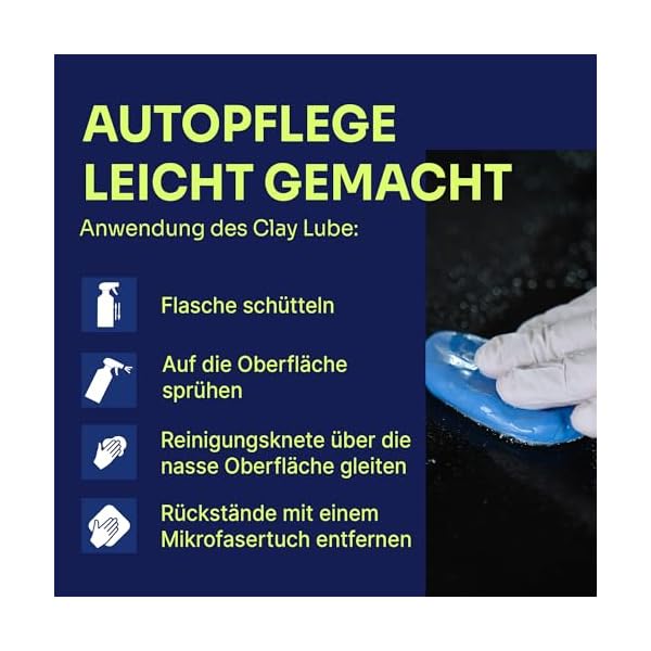 Liquid Elements – Clay Lube Gleitmittel für Reinigungsknete 1000 ml – entfernt effektiv Rückstände, sorgt für eine hohe Gleitfähigkeit & schützt vor Kratzern – Bild 5