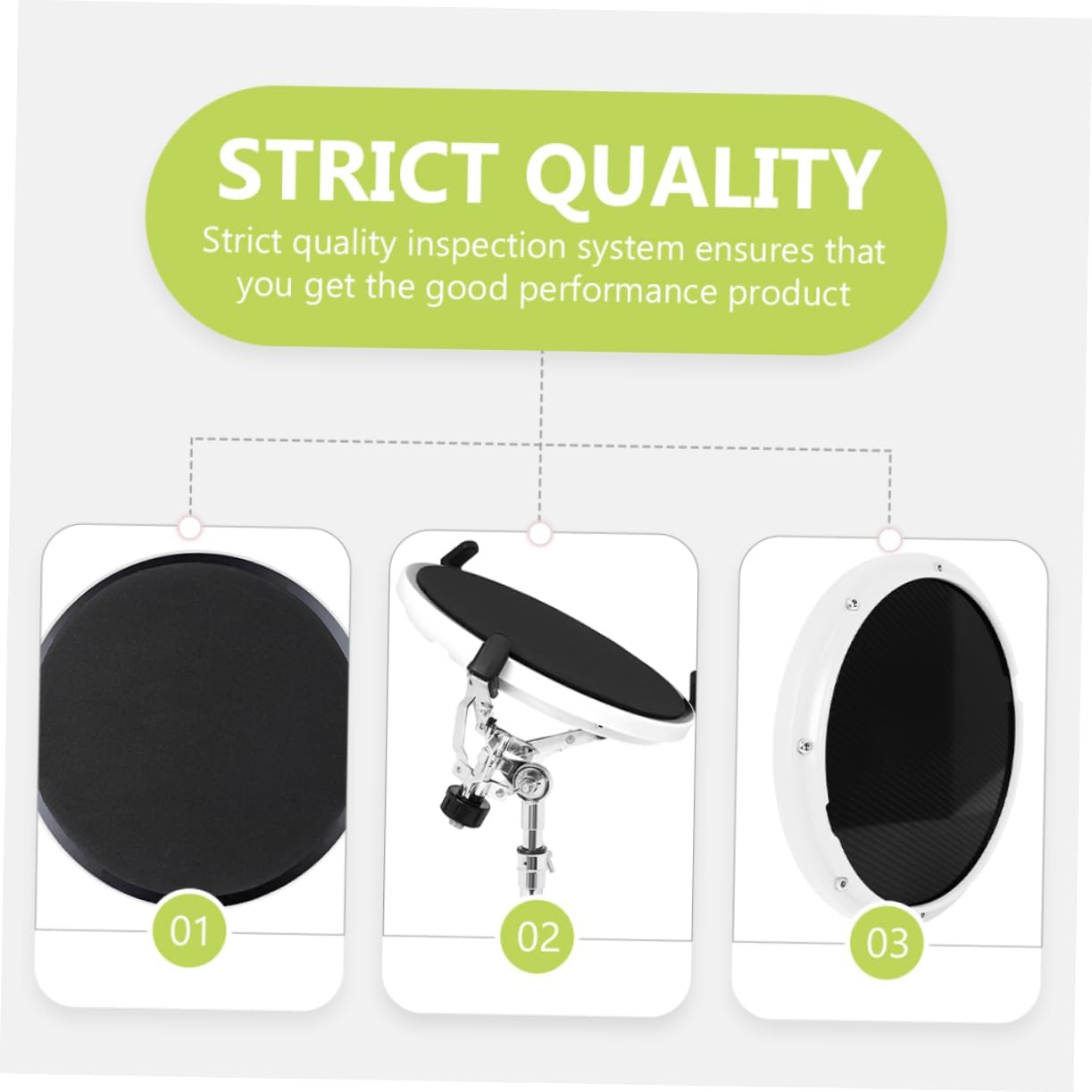 Drum Practice Pad Metronome Quiet Pad for Beginners and Portable for Home Use and Technique Training