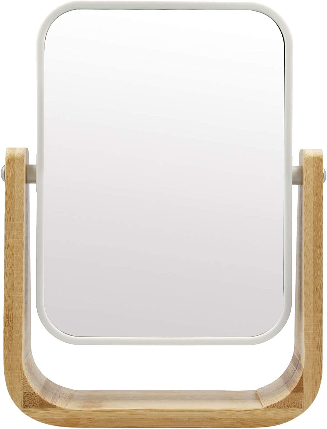 PARSA Beauty Espejo cosmético con 5 aumentos 22 x 5 cm de madera de bambú
