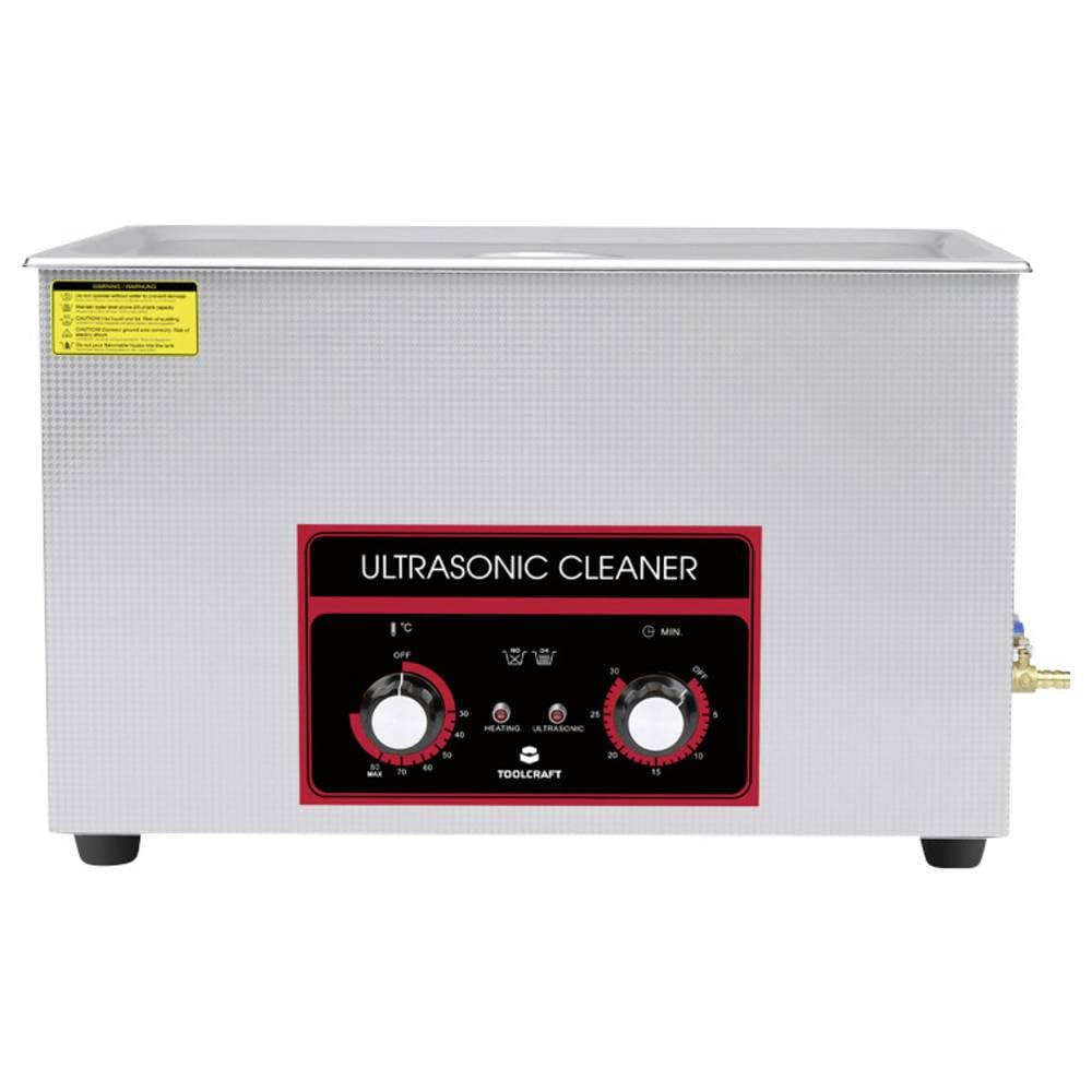 Toolcraft USC-3000 Ultraschallreiniger Bürobedarf, Schmuck, Werkstatt 600 W 30 l mit Heizung, mit Reinigungskorb