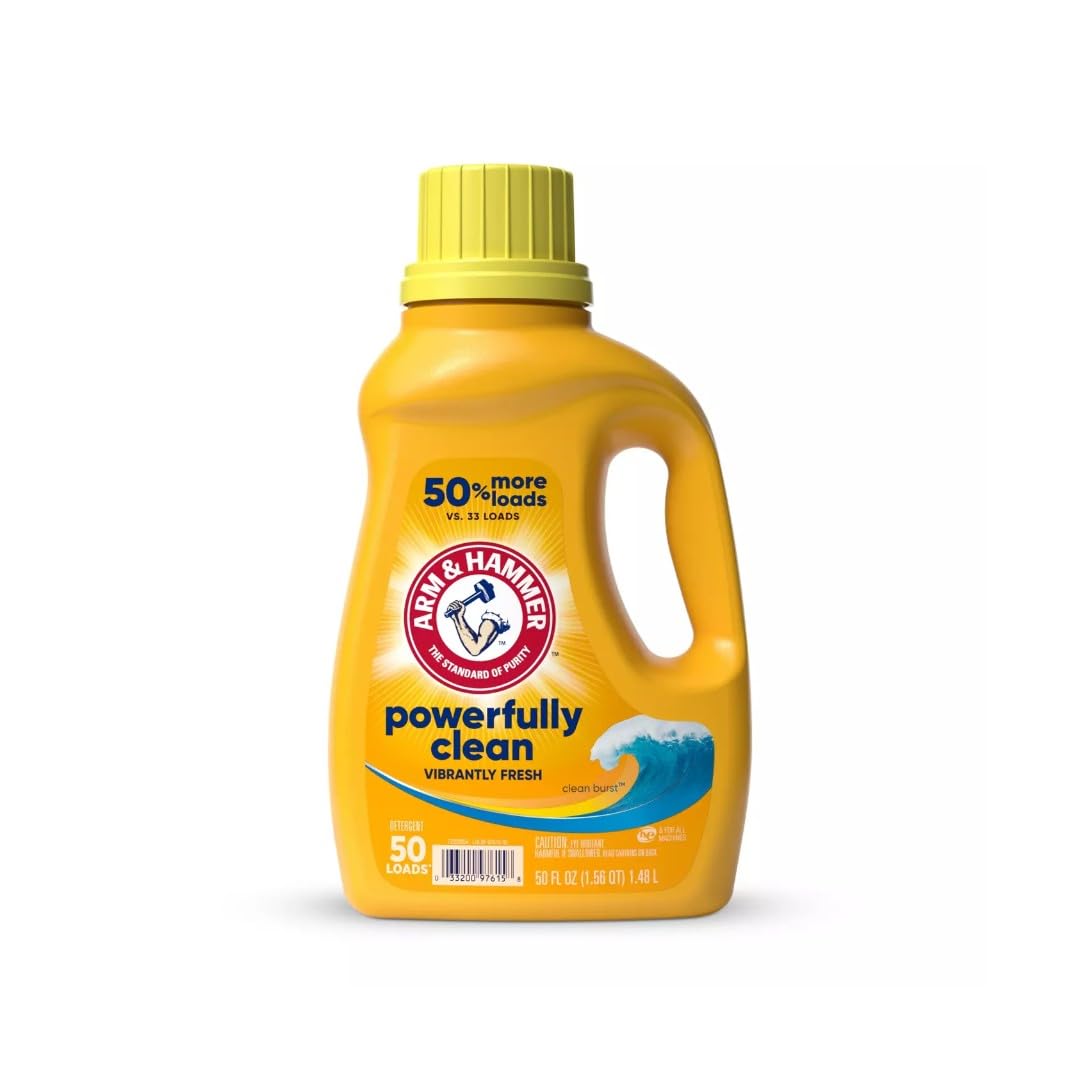 Arm & Hammer, Liquid Detergent Clean Burst, 50 Fl Oz