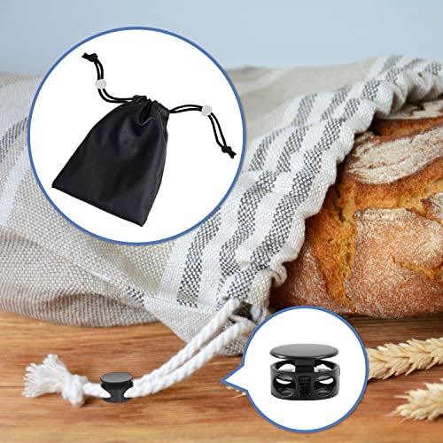 60Pcs Cord Locks For Drawstrings Heavy Duty Metal Cord Lock Stopper Ends Black Silver Gunmetal Double Hole Spring Stop Toggle Fastener Adjustable Buckle Locks For Paracord Shoelaces Clothing Bags Mask #TOP4