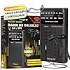 CompaSJ Radio a Pilas Portátil Pequeña Am/FM Transistor Analógica de Bolsillo Fácil de Usar Señal Fuerte Kit Emergencia Entrada Auriculares Ideal Personas Mayores Familia Viajes AA Auriculares Regalo