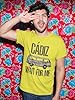 Men’s Vintage Tee Shirt Graphic T Shirt CءDIZ Wait for Me Yellow (XS, Yellow) #2