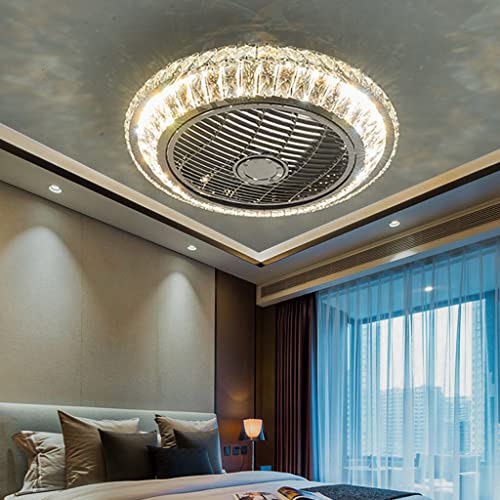 Ventilateur de plafond LED avec éclairage et télécommande pour salon