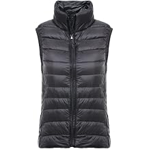 Cocila Womens Plus Size Waistcoat Lightweight Quilted Body Warmer Hooded Gilets Bodywarmer Winter Zipper Padded Warm Coat Thicken Sleeveless Down Jacket Zip Up Winter Vest with Pockets S-4XL
