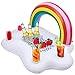 NC Pool-Becherhalter, Getränkehalter, Schwebe-Spielzeug, PVC-Flaschen-Untersetzer mit Regenbogenwolken, für Pool-Party, Wasserunterhaltung