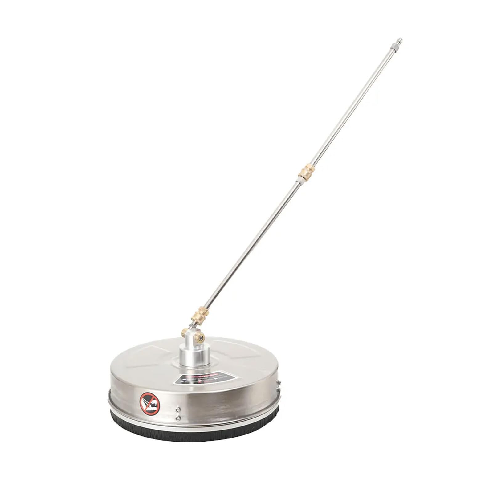 Limpiador de superficies de 13 pulgadas de acero inoxidable 1/4 conector rápido, accesorio de lavadora eléctrica con 2 varitas de extensión, 2 boquillas de repuesto, 4000 PSI