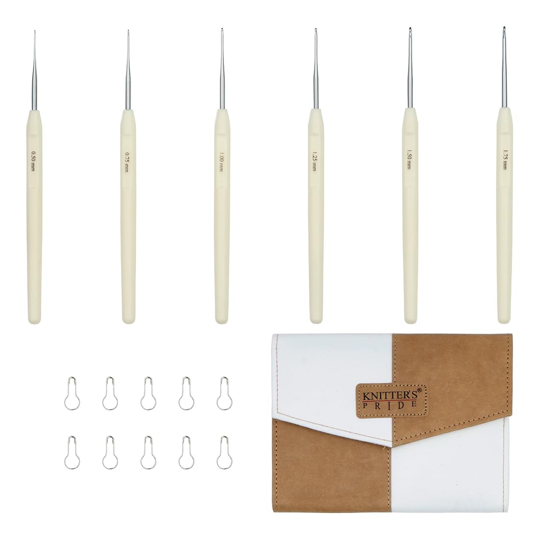 Set de Agujas de Ganchillo de Acero Pearl Knitter’s Pride