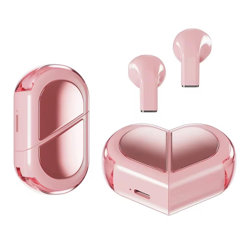 Life Like Mini Heart Earbuds - Invisible & Rotating -2