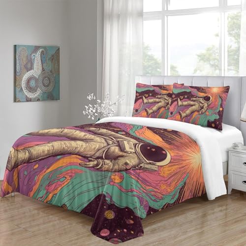 Housse de couette super king fermeture éclair lit ado 3D - 5