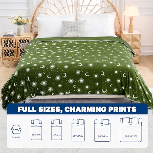 Image of inhand Cooling Blanket Throw(50 inchx60 inch) - Double Sided Cooling Blankets for Hot Sleepers, Cool Soft Lightweight Summer Blanket for Beach, Sofa Bed Couch, Room Decor, Gifts for Women Men Dark Sage Green