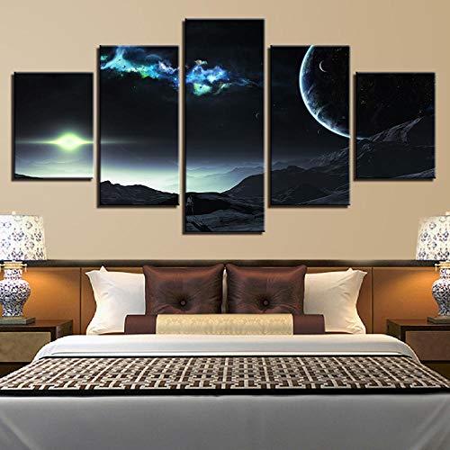 Tableau mural ciel nocturne haute définition en toile moderne