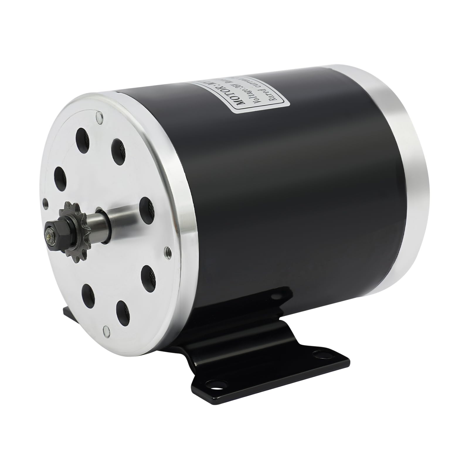 36V 800W Moteur électrique à balais CC, 2750 tr/min Haut couple Moteur en cuivre pur Kit de mise à niveau, moteur de rechange, moteur pour trottinette électrique, kart électrique, VTT, quad