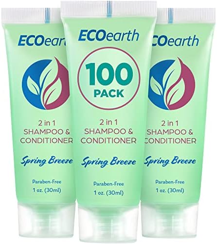 EcoEarth - Travel Size Shampoo Conditioner - 2-in-1, Spring Breez...