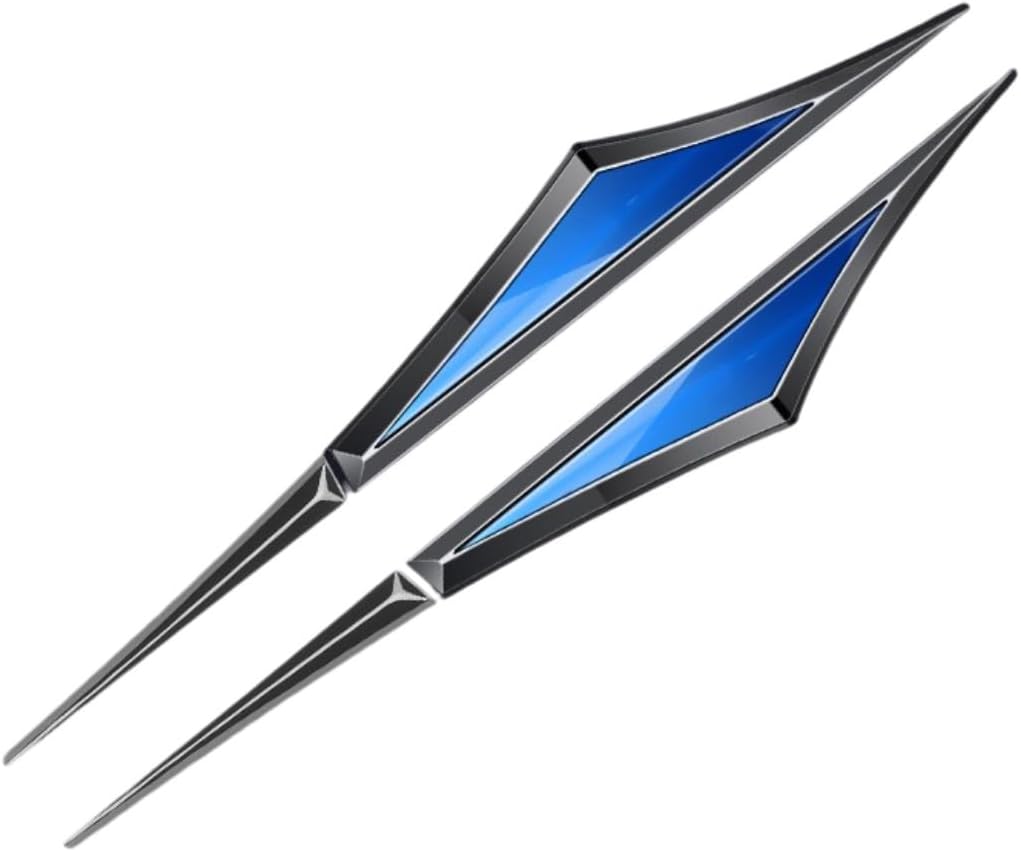2 Pcs Automotive Blade Fender Side Emblem for Mercedes-Benz EQG 2025,3D Stereo Metal Stickers Sports Unique Appearance Fashion Personality Cool Eye Catching Vehicle Body Decoration