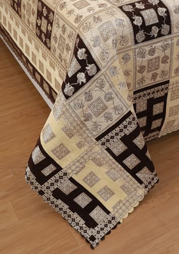 Image of Luxury Velvet Bedsheet King Size Luxury Bed Sheet 90 inch x 100 inch Ultra Soft, Cozy & Warm Bedding for Bedroom Hypoallergenic & Elegant Velvet Texture (Coffee::Beige)