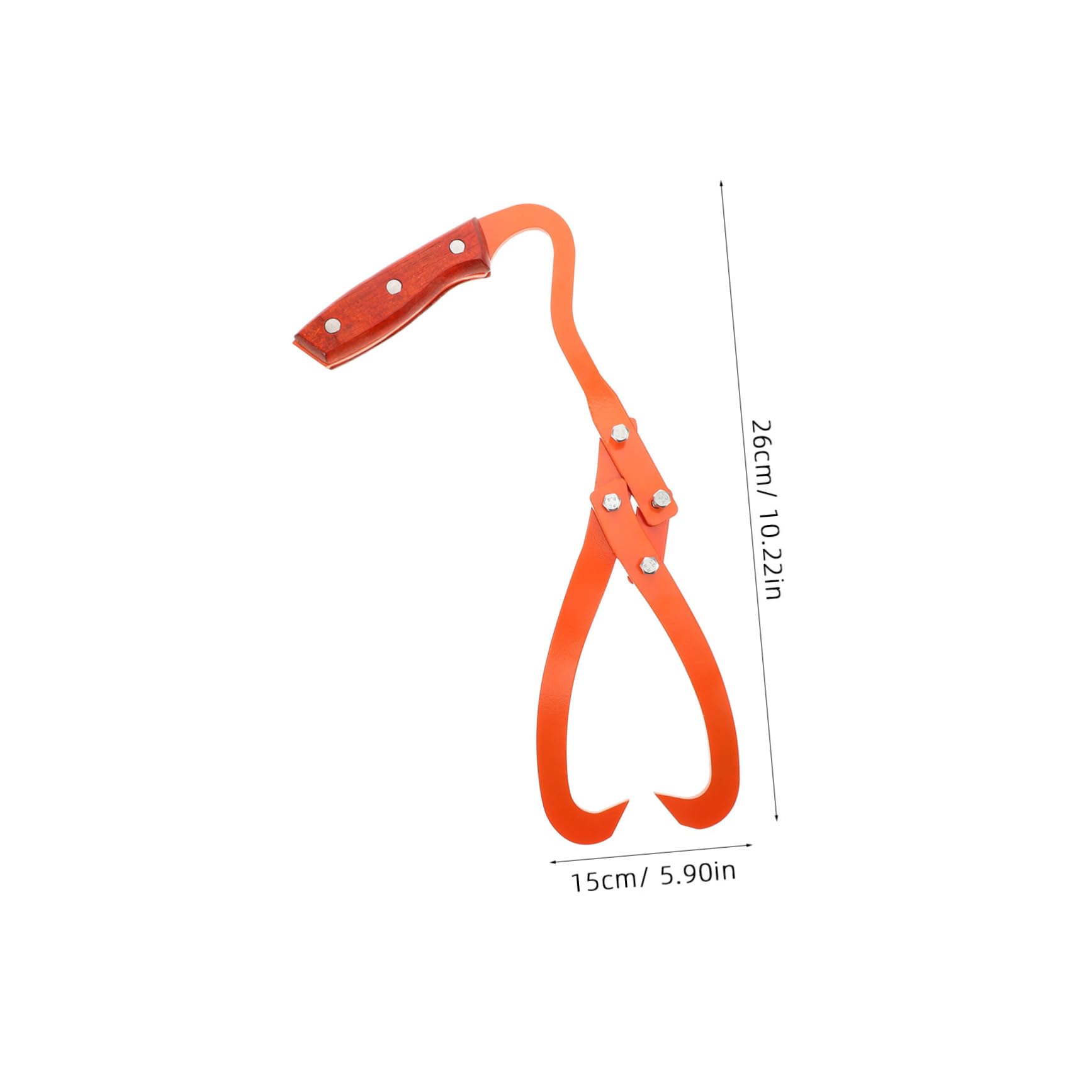 SOLUSTRE Wooden Hook Log Lifter Tree Trunk Lifting Tool Log Hook Outdoor Lifting Equipment Heavy Duty Clamp Manual Tool