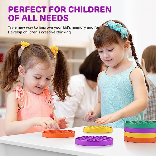 Soullife 12 Pack Fidget Toys,Push Pop Fidget Sensory Toys Set,Stress Relief Gifts For Kids & Adults,Pop Bulk & Party Favors Toddler Toys For Easter Gifts,Party Supplies,Classroom Prizes #TOP1