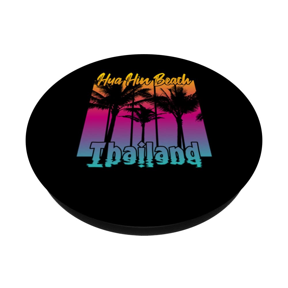 Hua Hin Beach PopSockets Swappable PopGrip, Black - Image 2