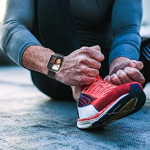 Image of Sounce Watch Case Compatible for Fire-Boltt Ninja 3 Tempered Glass Screen Protector,HD Clear Touch Sensitive Ultra Thin TPU Protective Cover - Transparent