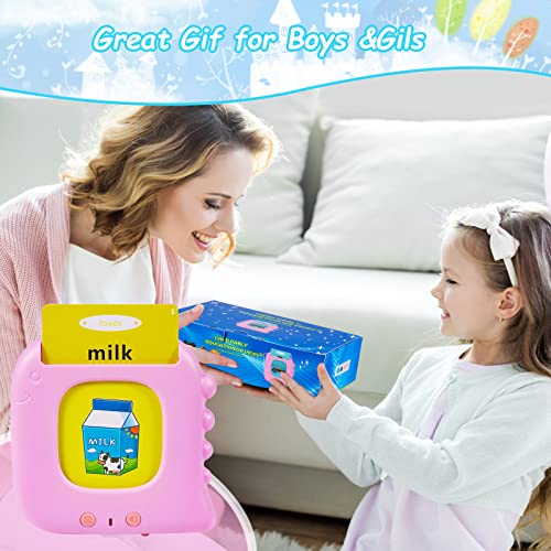 Talking Flash Cards For Toddler Autism Speech Therapy Toys Puzzle Learning Toys For 3+ Year Olds Birthday Gifts For Children(Blue) #TOP5