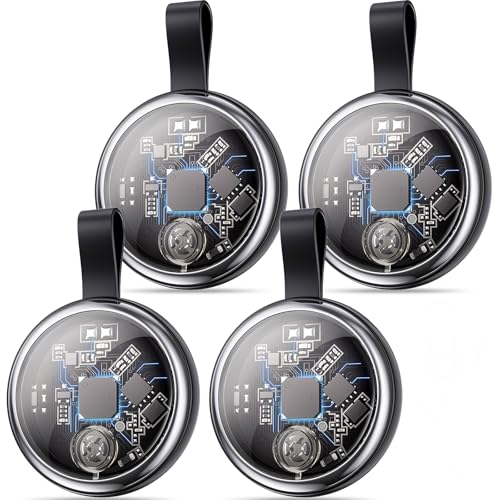 2026 New Air Tracker Tags-4 Pack Compatible with Apple Find My (iOS Only), Bluetooth Tracker Smart Tag Waterproof Key Finder Item Locator for Keys, Wallet, Luggage, Pet