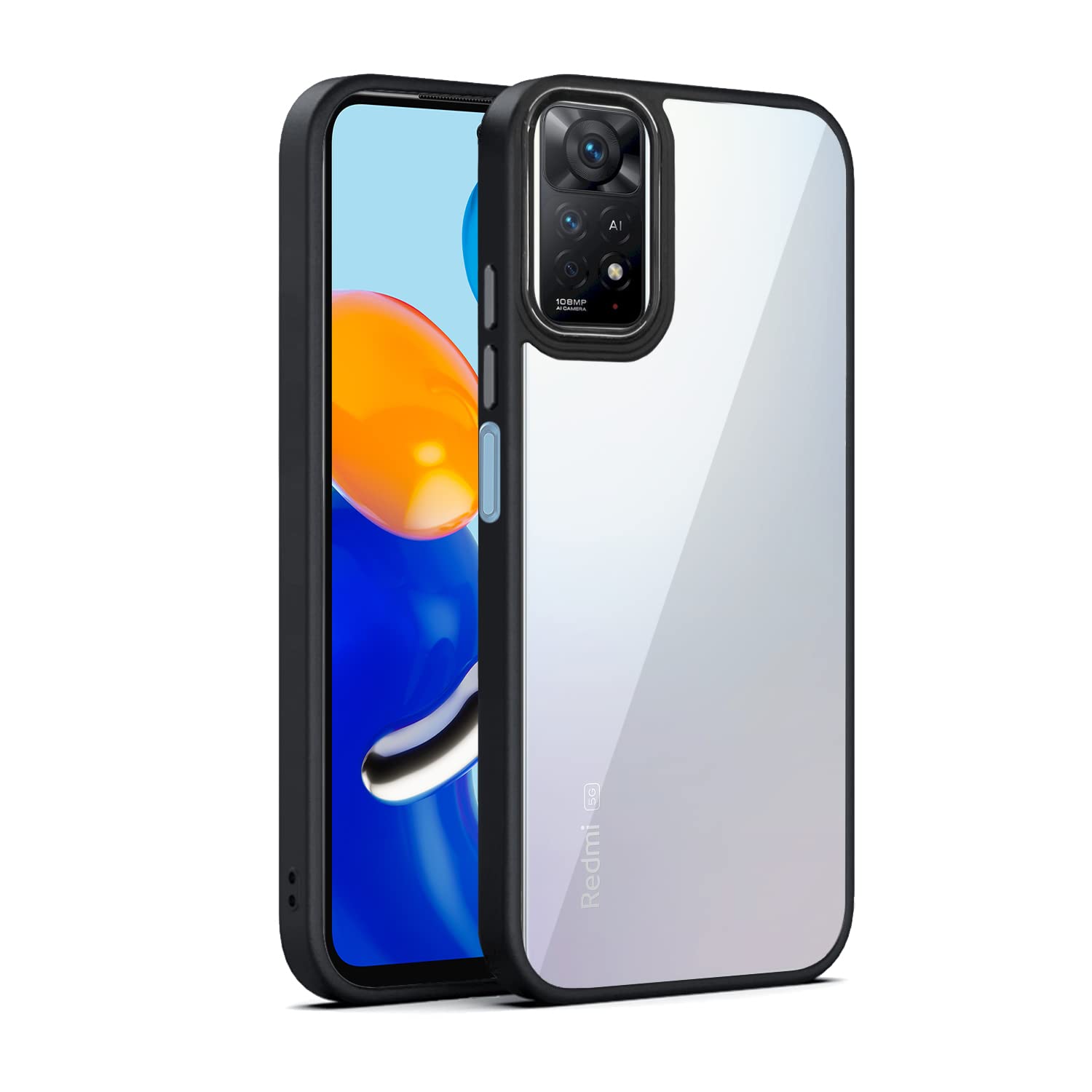 Pikkme Mi Redmi Note 11 / Note 11S Back Cover |Electroplated Chrome Ring | Full Camera Protection | Raised Edges | Super Soft Side TPU | Bumper Case for Mi Redmi Note 11 / Note 11S (Black) (B0B6SP8BYV) Amazon Price History, Amazon Price Tracker