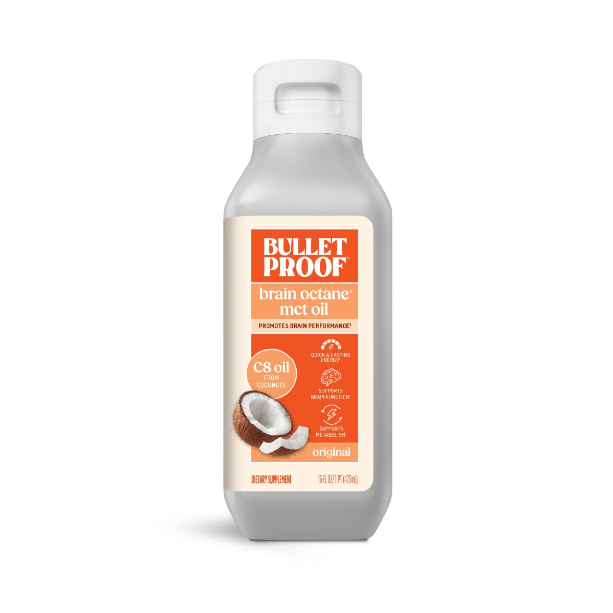 Bulletproof Brain Octane C8 MCT Oil 473 ml