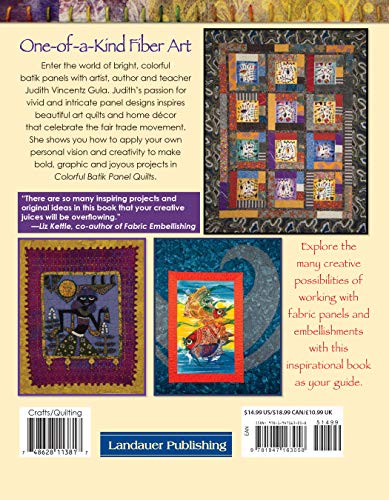 Colorful Batik Panel Quilts: 28 Quilting & Embellishing Inspirations from Around the World (Landauer) Easy Step-by-Step Projects & Techniques using Handmade Batik Fabric from Indonesian Artisans - Image 2